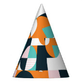 抽象芸術ジオメトカラフルリ： 3D効果 パーティーハット (左)