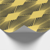 抽象芸術ジオメトリの背景アールデコ図 ラッピングペーパー (角)