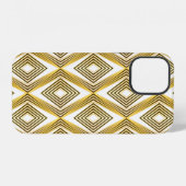 抽象芸術ジオメトリの背景アールデコ  iPhoneケース (裏面横)