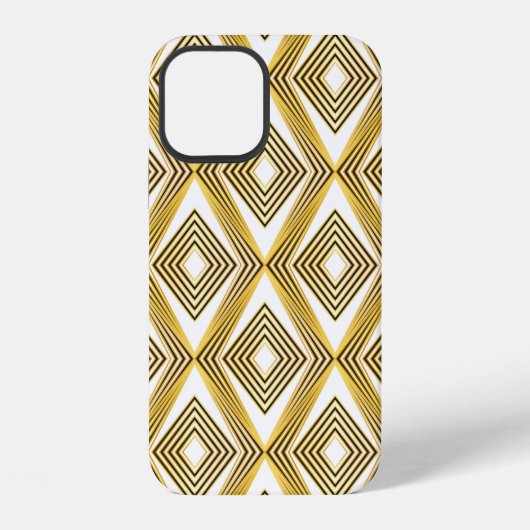 抽象芸術ジオメトリの背景アールデコ  iPhoneケース (裏面)