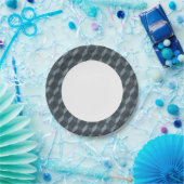 抽象芸術ジオメトリの背景パターン ペーパープレート (パーティー)