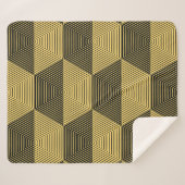抽象芸術ジオメトリの背景六角メッシュ シェルパブランケット (正面(横))