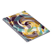 抽象芸術ジオメトリオブジェクトのグラフィティグランジエフェクト ノートブック (右側)