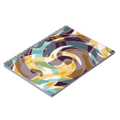 抽象芸術ジオメトリオブジェクトのグラフィティグランジエフェクト ノートブック (左側)