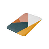 抽象芸術ジオメトリカラーブロックパターン バスマット (アングル)