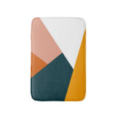 抽象芸術ジオメトリカラーブロックパターン バスマット (正面縦)