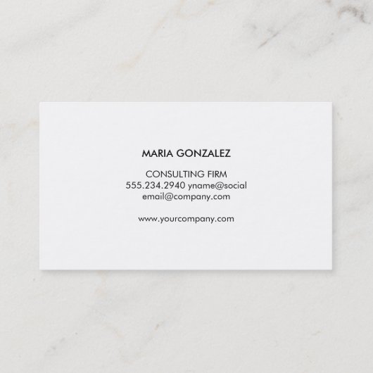 抽象芸術ジオメトリックな水のカラーテクスチャ 名刺 (裏面)