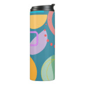 抽象芸術ジオメトリックカラフルシェイプ全体のプリント タンブラー (回転左)