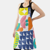 抽象芸術ジオメトリックモダン、ヴィンテージ形状。 エプロン (インサイチュ)