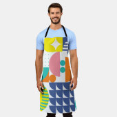 抽象芸術ジオメトリックモダン、ヴィンテージ形状。 エプロン (着用した状態)