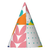 抽象芸術ジオメトリックモダン、ヴィンテージ形状。 パーティーハット (裏面)