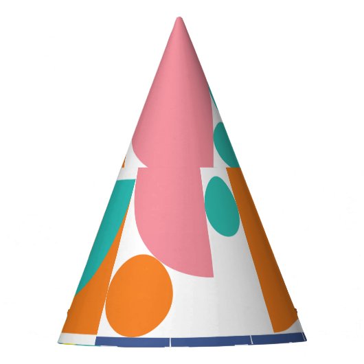 抽象芸術ジオメトリックモダン、ヴィンテージ形状。 パーティーハット (正面)