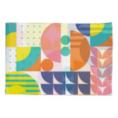 抽象芸術ジオメトリックモダン、ヴィンテージ形状。 枕カバー (裏面)