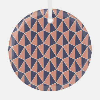 抽象芸術ジオメトリック：アールデコシームレス ガラスオーナメント