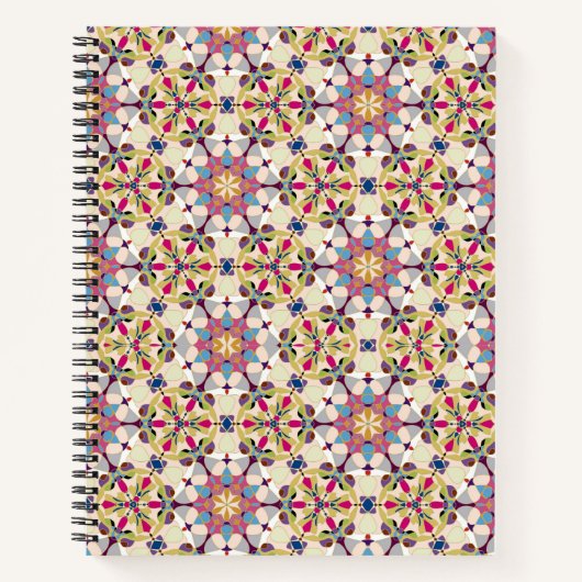 抽象芸術ジオメトリパステル ノートブック (正面)