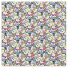 抽象芸術ジオメトリパステル ファブリック