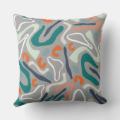 抽象芸術ジオメトリパターン クッション (裏面)