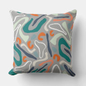 抽象芸術ジオメトリパターン クッション (正面)