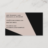 *~*抽象芸術ジオメトリブロック赤面金箔 名刺 (裏面)