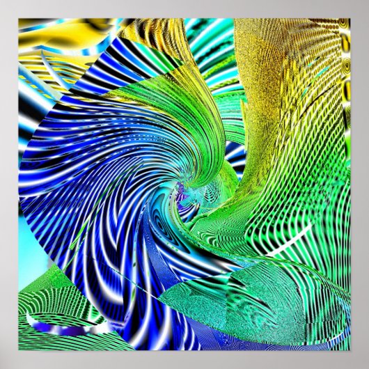 抽象芸術ジオメトリ1.1b ポスター (正面)