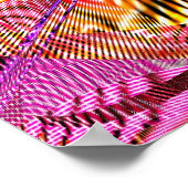 抽象芸術ジオメトリ1.2d ポスター (角)