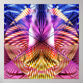 抽象芸術ジオメトリ1.2d ポスター