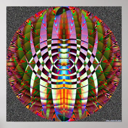 抽象芸術ジオメトリ3.2b ポスター (正面)