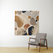 抽象芸術ジオメトリ、通常の自然ミニマル形状 タペストリー (インサイチュ(横))