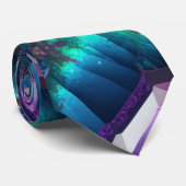 抽象芸術ジグザグパターンジオメトリック非バイナフォーマルリ ネクタイ (ロール)