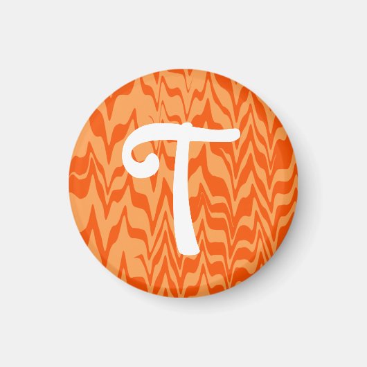 抽象芸術ジグザグ旋回 マグネット (正面)