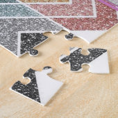 抽象芸術ジグソーパズルデイジー ジグソーパズル (側面)