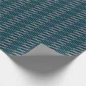 抽象芸術ジグ：エレガントヴィンテージ幾何学的 ラッピングペーパー (角)