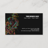 抽象芸術ジャズサクソフォン奏者 名刺 (裏面)