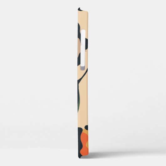 抽象芸術ジャングルの継ぎ目のない模様、野生動物の背景 Case-Mate iPhoneケース (裏面 / 左)