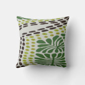 抽象芸術ジャングルパス，南米 クッション (裏面)