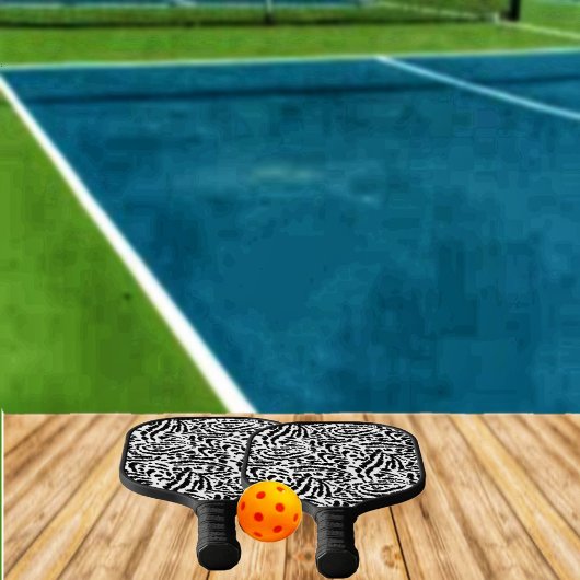 抽象芸術ジャングルピックボールパドル ピックルボールラケット