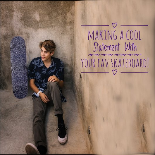 抽象芸術ジャングルブルー スケートボード