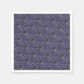 抽象芸術ジャングルブルー スタンダードカクテルナプキン (正面)