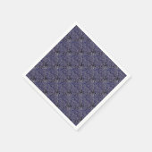 抽象芸術ジャングルブルー スタンダードカクテルナプキン (角)