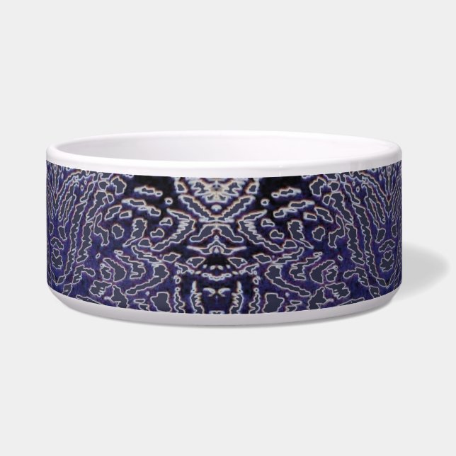 抽象芸術ジャングルブルー ボウル (正面)