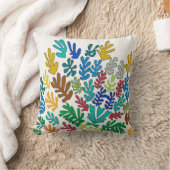 抽象芸術ジャングル葉 クッション (ブランケット)