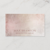 抽象芸術ジュエリーデザイナーダスティピンクブ絵を描ラシ 名刺 (正面)