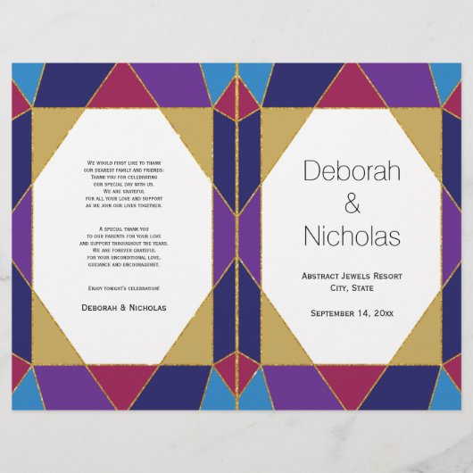 抽象芸術ジュエルモダンン結婚式 (正面)