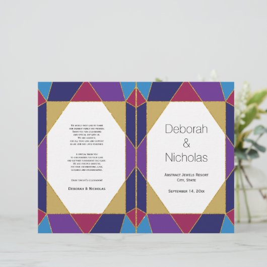 抽象芸術ジュエルモダンン結婚式 (スタンド正面)