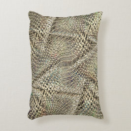 抽象芸術ジュートを少し黄金の金属音投げ アクセントクッション