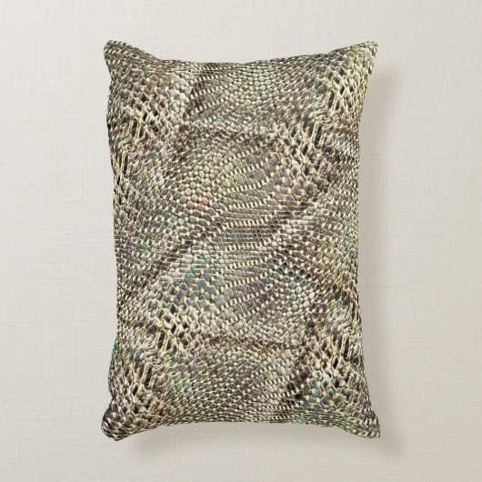 抽象芸術ジュートを少し黄金の金属音投げ アクセントクッション (正面(垂直))