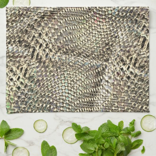 抽象芸術ジュートを少し黄金の金属音投げ キッチンタオル (折り畳み)