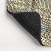 抽象芸術ジュートを少し黄金の金属音投げ マウスパッド (コーナー)