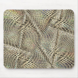 抽象芸術ジュートを少し黄金の金属音投げ マウスパッド