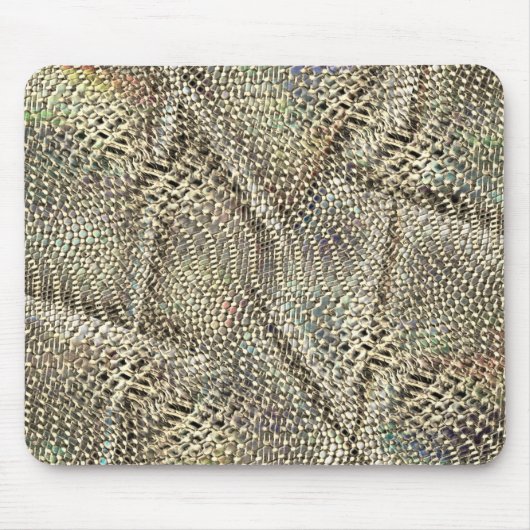 抽象芸術ジュートを少し黄金の金属音投げ マウスパッド (正面)